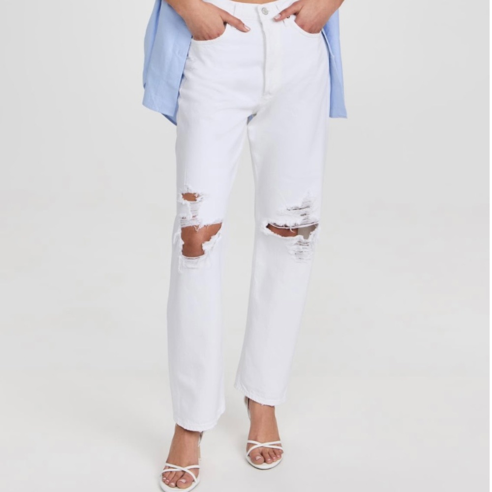 Agolde 90s fit white jeans, brand new